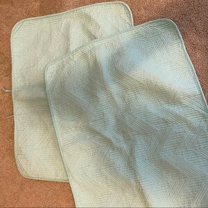 SET of Pillow Shams - Paled Turquoise